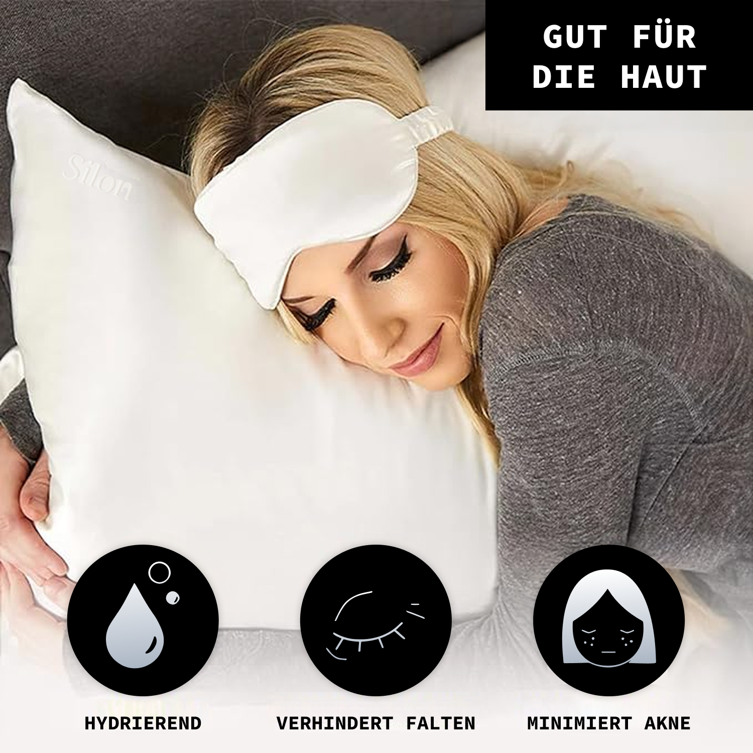 PureSilk™ Kissenbezug - Weiss